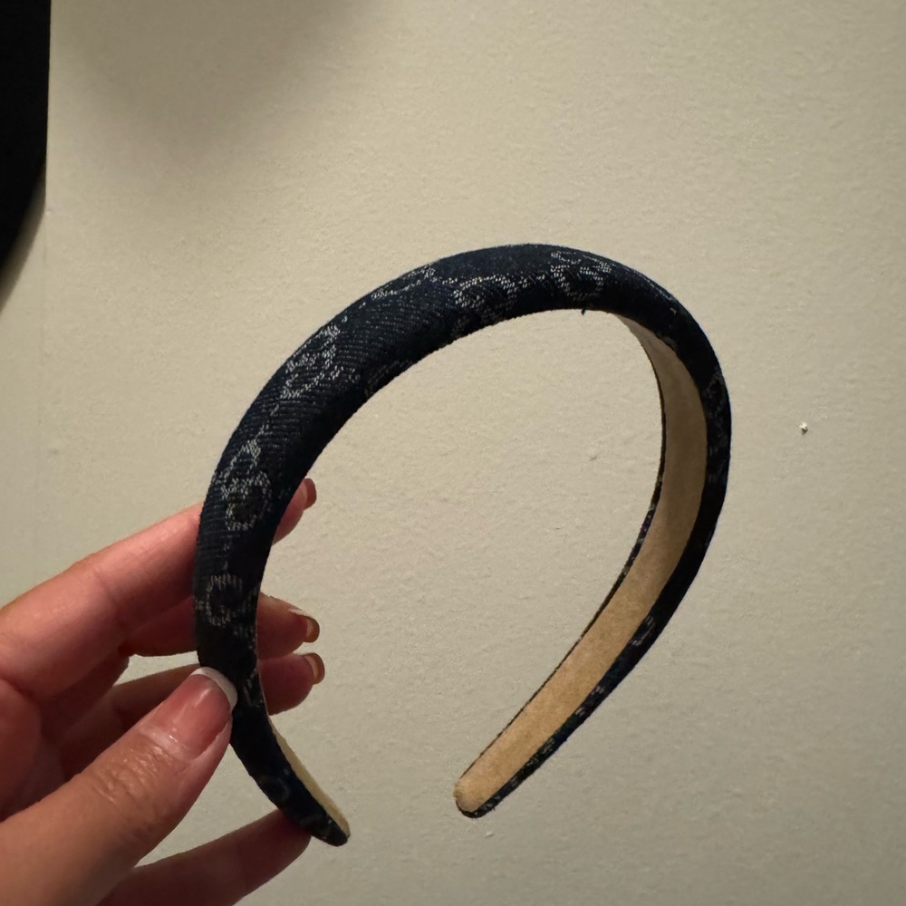 Denim Gucci Headband Upcycled